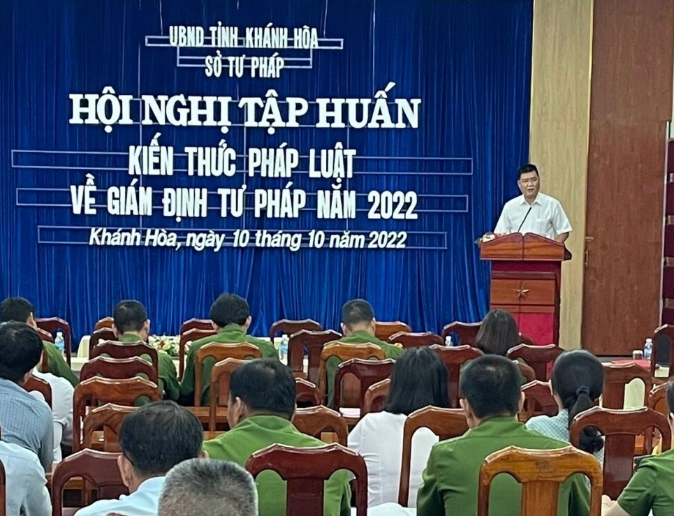 Khánh Hòa: Tập huấn kiến thức pháp luật về giám định tư pháp năm 2022